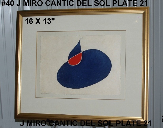 Joan Miro: Cantic del Sol Suite, 21