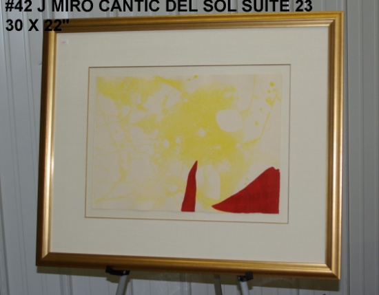 Joan Miro: Cantic del Sol Suite, 23