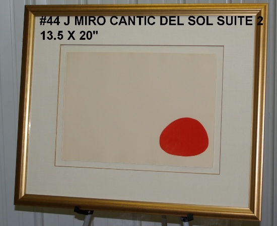 Joan Miro: Cantic del Sol Suite, 2, Moon