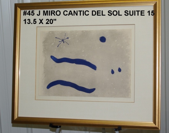 Joan Miro: Cantic del Sol Suite, 15, Sun