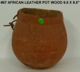 African Leather Pot