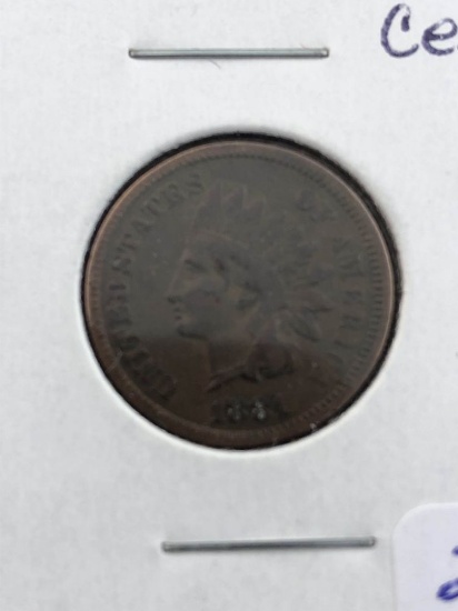 1881 Indian cent XF