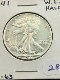 1941 Walking Liberty half MS63