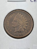 1891 Indian cent VF20