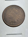 1899 Indian cent AU