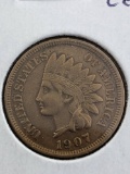 1907 Indian cent F12