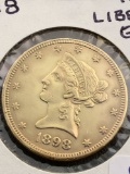 1898 $10 Liberty Gold AU58