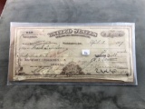 1907 33 Cents War Settlement Warrant