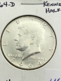1964-D Kennedy Half MS64