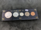 1961 Proof set in acrylic