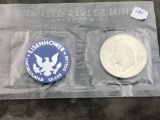 1971-S Ike Silver dollar Blue pack