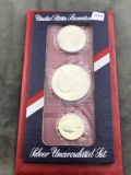 1976 US Mint Bicentennial Silver Unc set