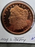 1 oz Copper Rd Lady Liberty