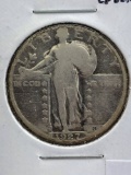 1927--S Standing Liberty Quarter G4 Low mintage