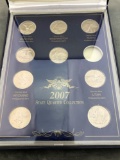 2007 State Quarter 10 coin set, 1 missing