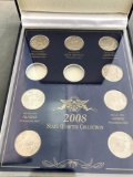 2008 State Quarter 10 coin set, 2 missing