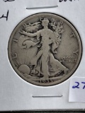 1935 Walking Liberty half