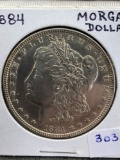1884 Morgan Dollar UNC