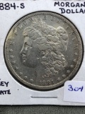 1884-S Morgan Dollar XF