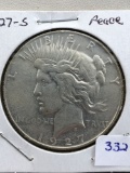 1927-S Peace Dollar F12