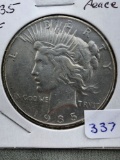 1935 Peace Dollar VF