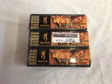 (3) Boxes Browning Performance Rimfire Target & Hunting 22 Ga. Long Rifle BPR Hallow Point Bullets