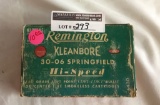 Remington Kleanbore 30-06 Springfield Hi-Speed 180 Gr. Soft Point Core-Lokt Fire Smokeless Rifle Bul