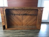Large Oak Gun Cabinet