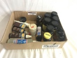 Box of Assorted Gun Cleaners, Solvent, & Lubricants.