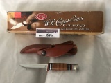 W.R. Case & Sons Cutlery Co. Case XX Hunter Finn Brown Knife & Sheath