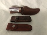 (3) Leather Knife Sheaths
