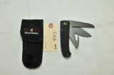 Browning 600 3-Blade Knife With Soft Case