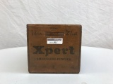 Xpert Smokeless Powder Antique Wood Box.