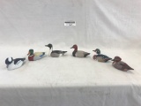 (6) Avon Collector Duck Series Wood Ducks