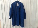 Bulwark Protective Apparel Blue Button Down Long Sleeve Lab Coat