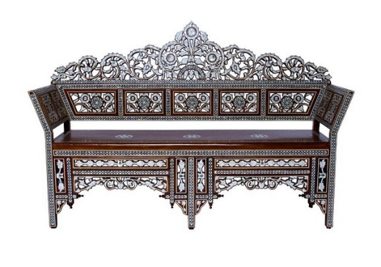 Moroccan Inlaid Love Seat