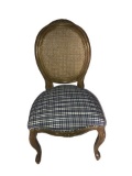 Blue Plaid Chair