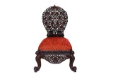 Moroccan Carved Chair Ottoman