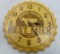 John Dairy Battery Operated Tin Clock 14”