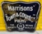 Harrisons’ Town & Country Paint Porcelain Flange Sign 18” H