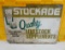 Stockade Livestock Supplements Sign Damaged 27” W