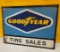 Goodyear Tire Sales 2 Sided Sign 24” W
