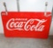 Drink Cola-Cola 2 Sided Porcelain Sign 60” W X 36” H