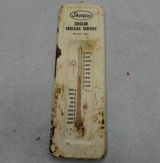 Skelgas/Ziegler Monroe NE Thermometer 10” H
