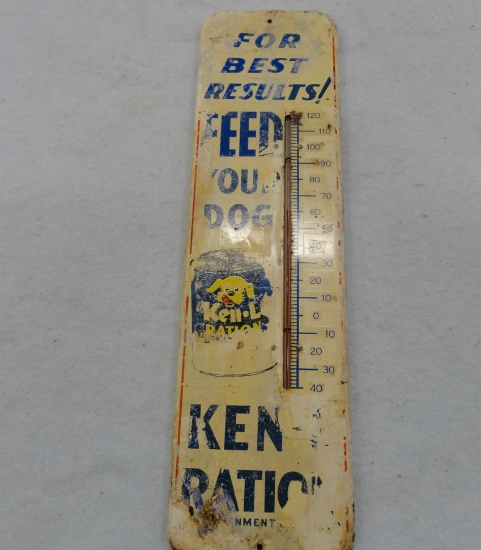Ken-L-Ration Thermometer 26.5” H