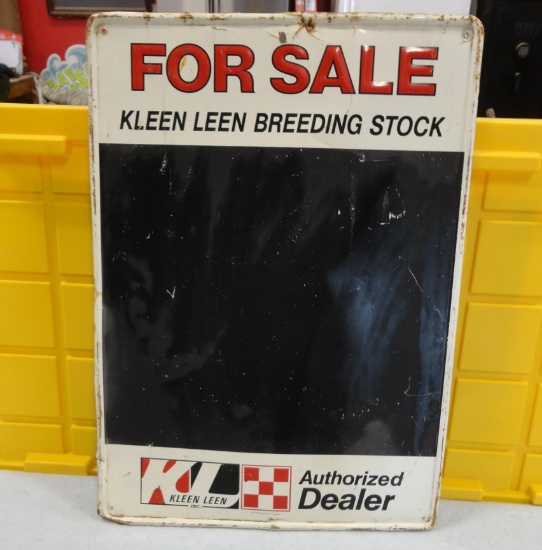 Purina Kleen Leen Breeding Stock Chalkboard 27” H