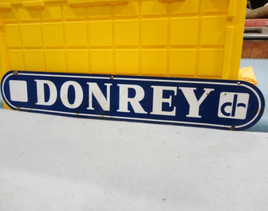 Donrey Porcelain Sign 48” W