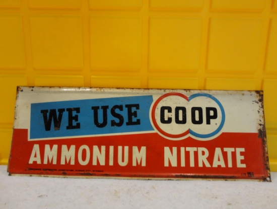 We Use CoOp Ammonium Nitrate Sign 20” W
