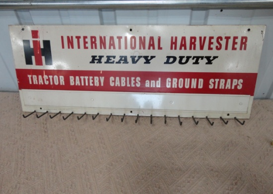 IH Tractor Battery Cables and Ground Straps Display Rack 26” W