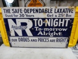 Nature’s Remedy Drug Store Porcelain Sign 36” W